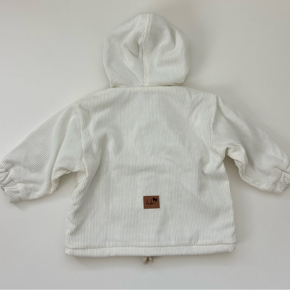 Stylish Hooded Corduroy Kids Jacket - Picture 7 of 8